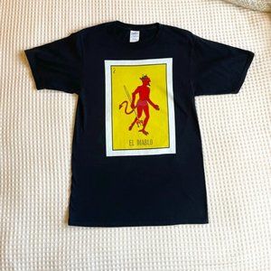 Loteria "EL DIABLO" Devil card t-shirt, sz S